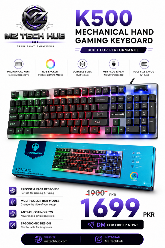 K500 Mechanical Keyboard | RGB LIGHTS