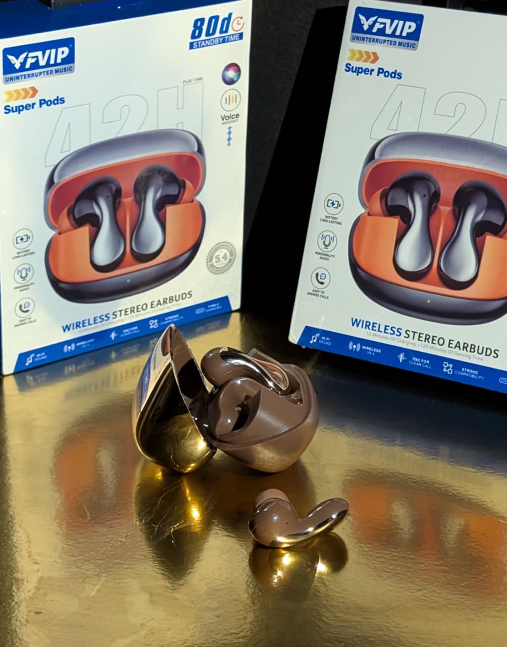 Wireless Stereo Earbuds – Bluetooth Conectivity , ENC Noise Cancellation & 42H Playtime
