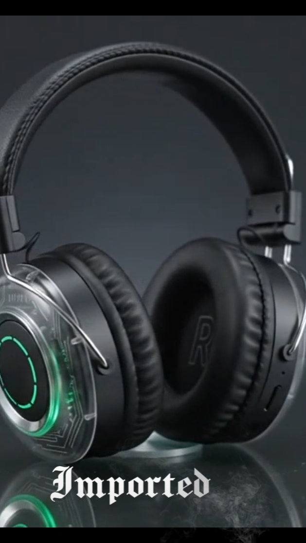 Enjoy AN-1 Wireless Bluetooth Headphones – RGB Light Edition | Foldable Over-Ear Headset with TF Card Slot & Mic