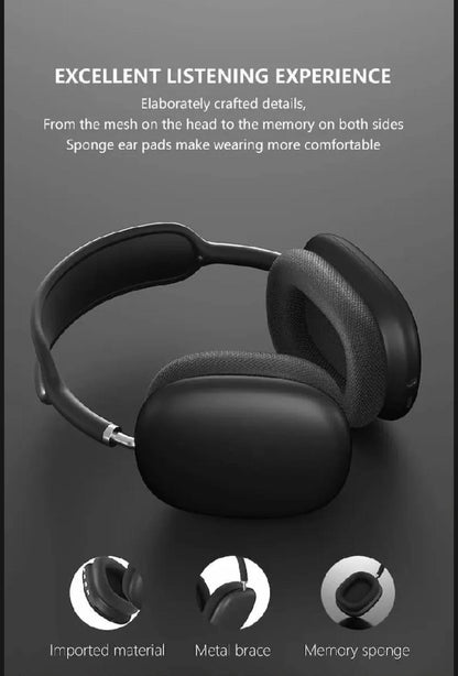 P9 Premium Wireless Bluetooth Headphones | Premium Sound • Comfortable Fit • Up to 24 Hours Battery