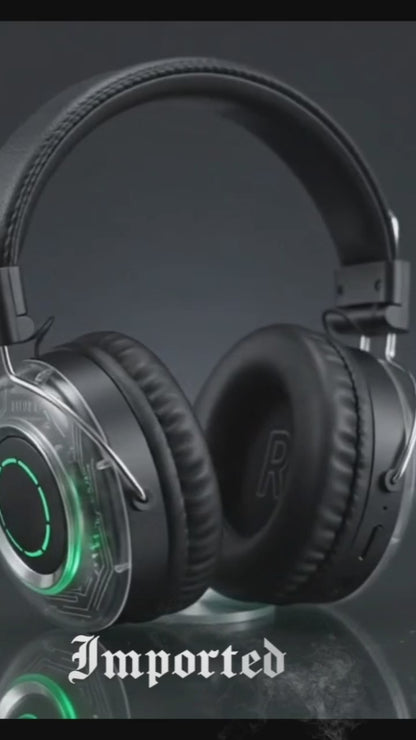 Enjoy AN-1 Wireless Bluetooth Headphones – RGB Light Edition | Foldable Over-Ear Headset with TF Card Slot & Mic