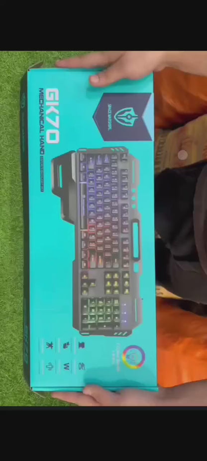 GK-70 Mechanical Hand Keyboard | Imported Quality | Wired Keyboard | Premium Experience | Limited Time Offer